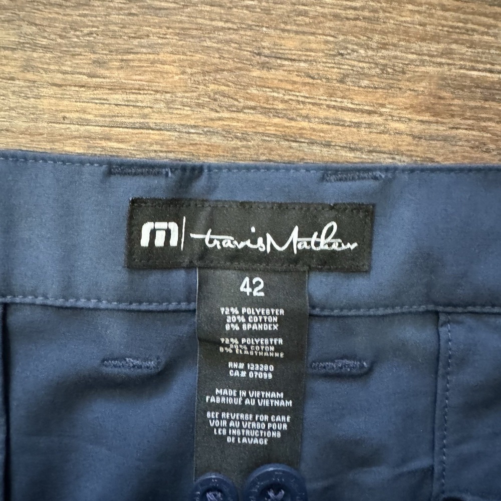 NWT Travis Mathew Wanderlust Shorts Men's Sz 42 Navy Blue Golf Casual - Picture 5 of 8